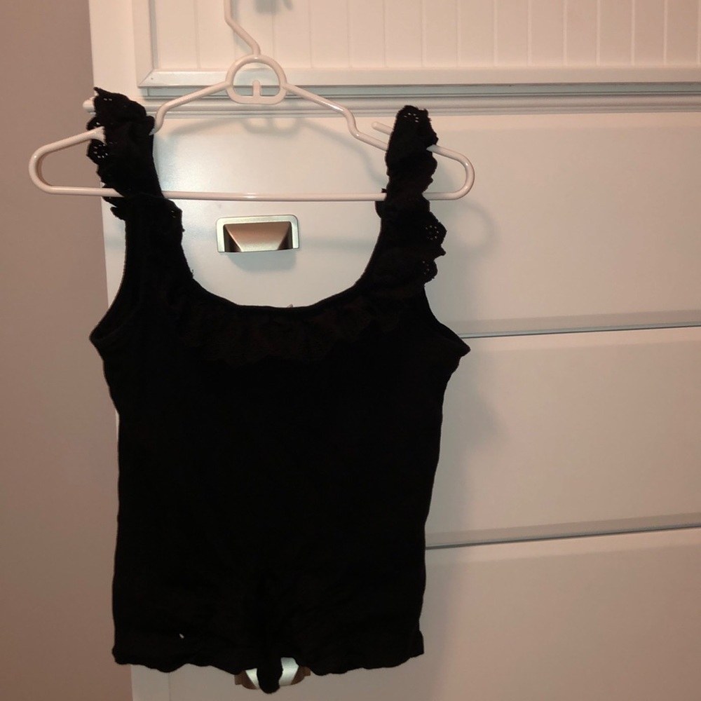 Black tank top